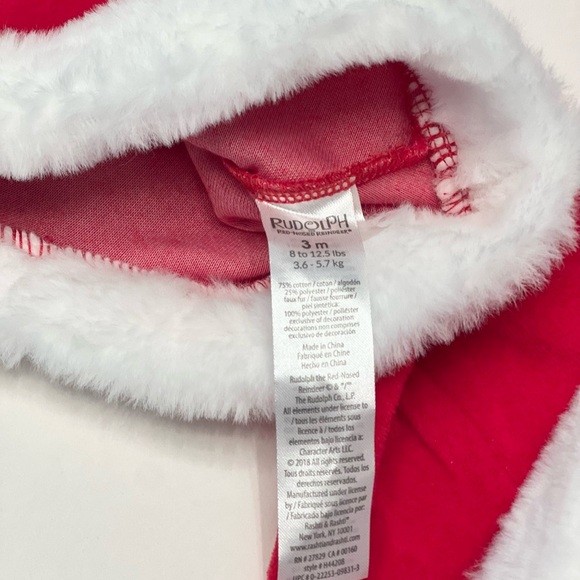 Festive ‘My First Christmas’ Baby Girl Matching Set with Santa Hat, Size 3 Month - Picture 6 of 6